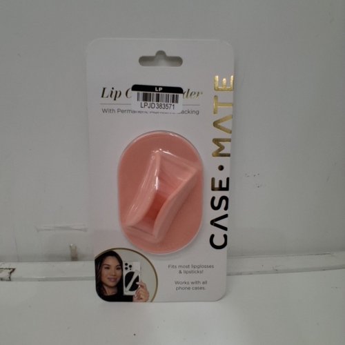 CASE MATE ADHESIVE SILICONE LIP GLOSS HOLDER - UNIVERSAL - PEACH image 2