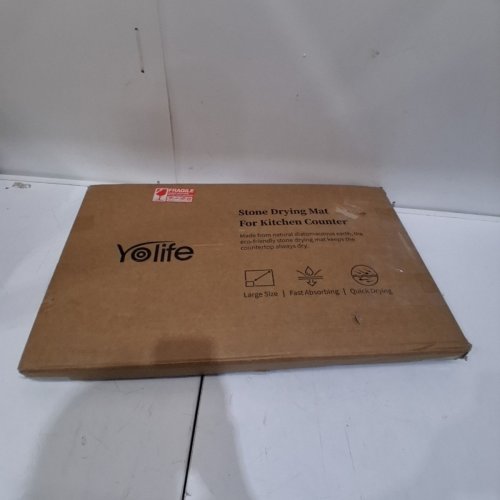 YOLIFE STONE DRYING MAT FOR KITCHEN COUNTER - 23" X 18" - WHITE image 5