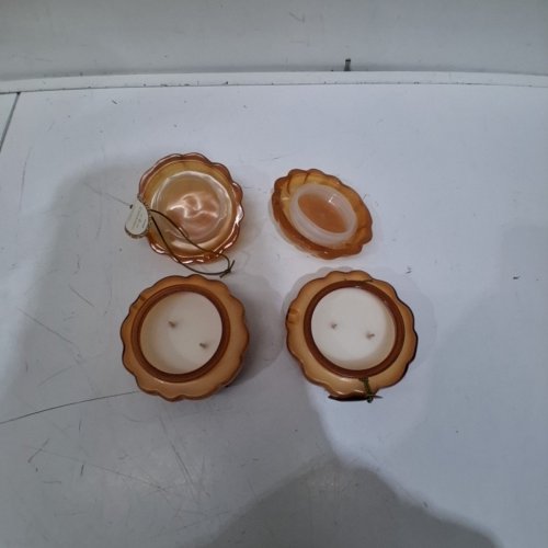 2PK THRESHOLD PUMPKIN THEMED GLASS 2 WICK CANDLES - 5 OZ EACH - PUMPKIN SPICED CUPCAKES image 4