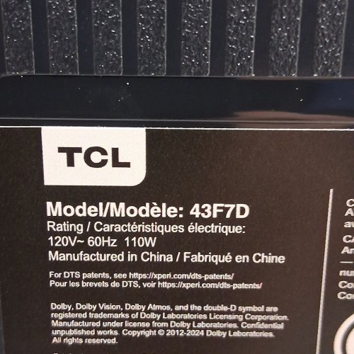 TCL F7D SERIES 4K QLED SMART TV FIRETV WITH DOLBY VISION HDR & DOLBY ATMOS, AUTO GAME MODE, HIGH BRIGHTNESS LED BACKLIGHT & VOICE REMOTE - 43" - BLACK (MODEL: 43F7D) image 13