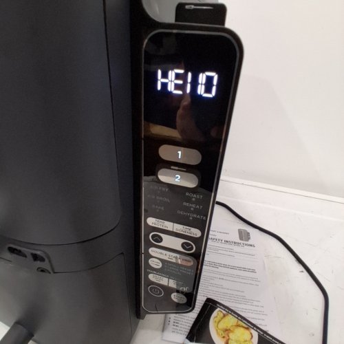 NINJA 6-IN-1 DOUBLESTACK SMART XL 2-BASKET AIR FRYER WITH THERMOMETER - 10QT CAPACITY (5QT/BASKET)- GREY (MODEL: SL451C) image 2