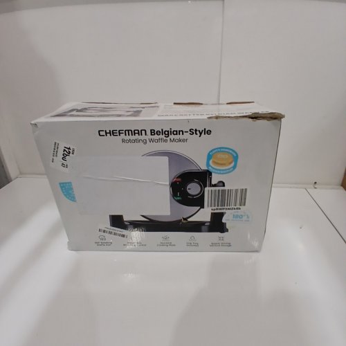 CHEFMAN ROTATING BELGIAN WAFFLE MAKER - STAINLESS STEEL (MODEL: RJ04-V3) image 5