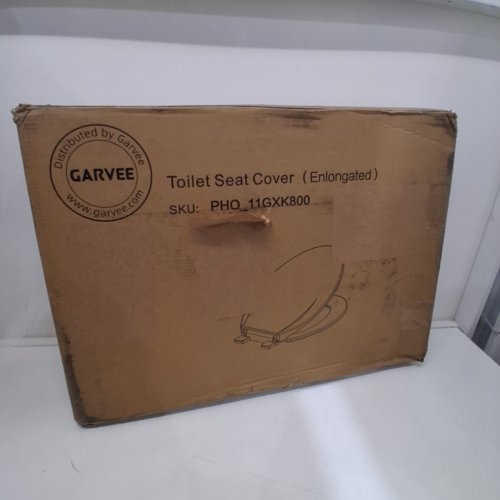 GARVEE ELONGATED SOFT CLOSE EASY CLEAN PLASTIC TOILET SEAT - 19" - WHITE - (MODEL: PHO_11GXK800) image 4