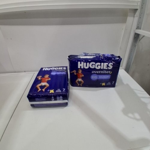 68PK HUGGIES DISNEY BABY OVERNITES DIAPERS - SIZE 7 - WINNIE THE POOH (MODEL: 54923) image 2