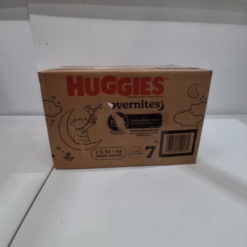 68PK HUGGIES DISNEY BABY OVERNITES DIAPERS - SIZE 7 - WINNIE THE POOH (MODEL: 54923) image 4