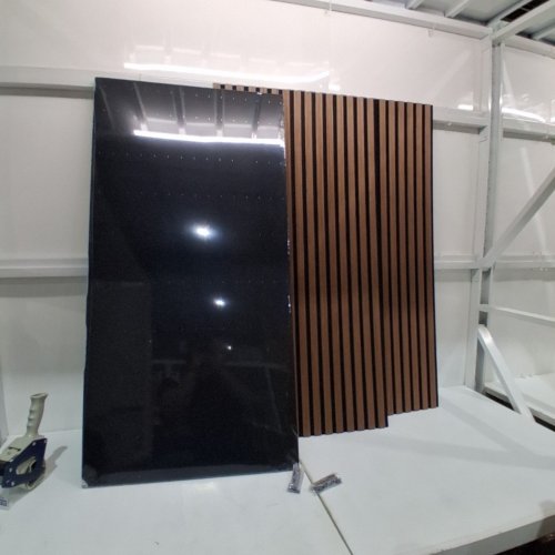 4PK TONOR WOOD ACOUSTIC WALL PANELS - 2FT X 4FT - BLACK / BROWN (MODEL: 25070.02BR.V1) image 2