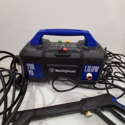WESTINGHOUSE HANDHELD ELECTRIC PRESSURE WASHER WITH INTERCHANGEABLE NOZZLES - 2100PSI - 1.7GPM - BLACK/BLUE (MODEL: EPX3100V) image 7
