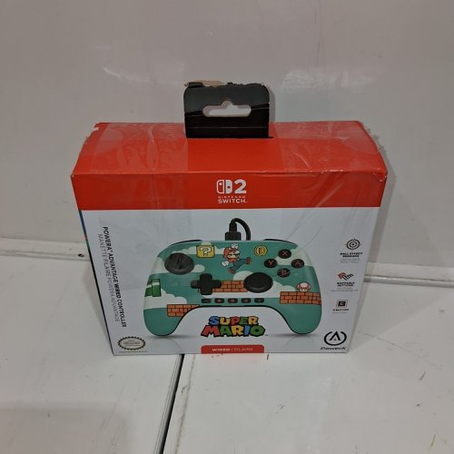 POWERA WIRED SUPER MARIO NINTENDO SWITCH CONTROLLER - TEAL, WHITE, AND BLACK (MODEL: NSGPAWD) image 6
