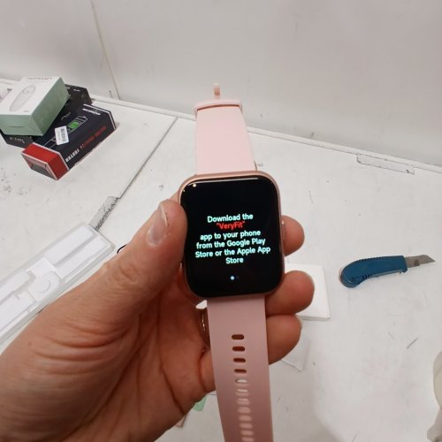 GGZZ 1.7" SMART WATCH WITH ALEXA BUILT IN BLUETOOTH, CALLING AND FITNESS FEATURES IP68 WATER RESISTANT - PINK (MODEL:ID208) image 2