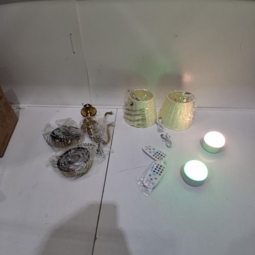2PK VINTAGE LED GOOSENECK WALL LIGHT FIXTURES - 6500K - GOLD image 3