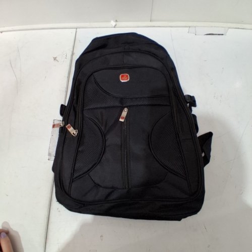 KIDS CASUAL SCHOOL BACKPACK - 16" - BLACK image 2