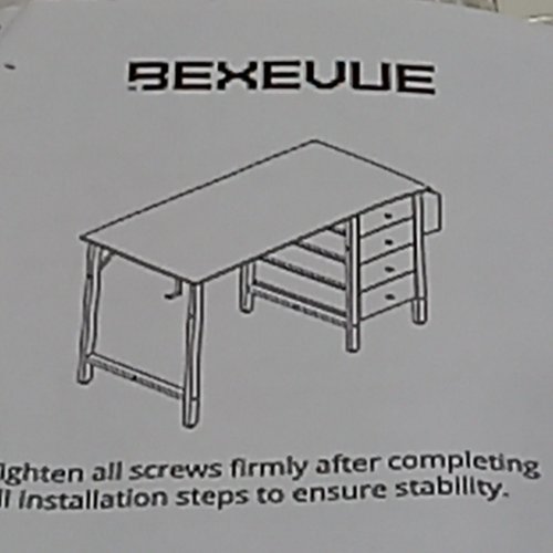 BEXEVUE COMPUTER DESK WITH 4 DRAWERS - 40" - WHITE (MODEL:FBA19BVFD40J) image 5