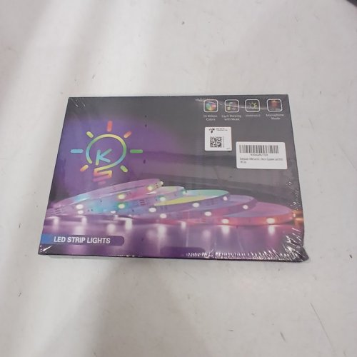 KEEPSMILE LED STRIP LIGHTS - RGB COLOR CHANGING, BLUETOOTH, APP CONTROLLED WITH REMOTE - 2 100FT TOTAL image 2