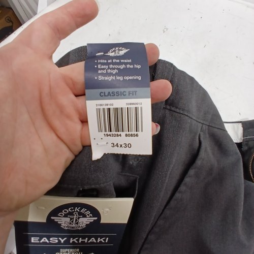 MEN'S DOCKERS CLASSIC FIT EASY KHAKI - 34 X 30 - GREY image 2