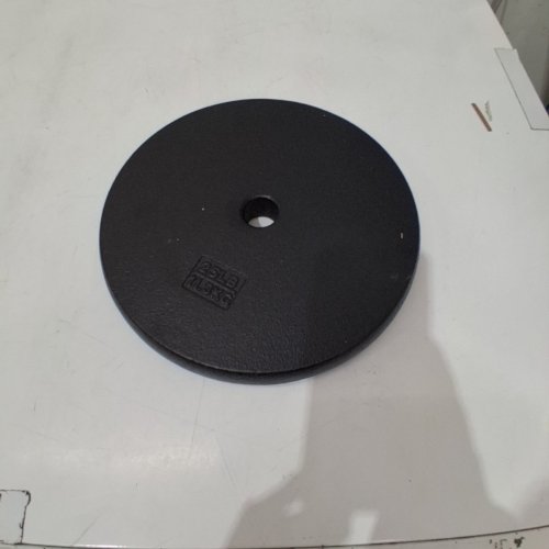 YES4ALL CAST IRON WEIGHT PLATES FOR DUMBBELLS - 25LBS PLATE - 1" - BLACK image 2