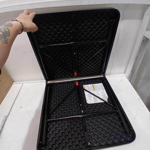 ADJUSTABLE HEIGHT FOLDING TABLE - 40" X 20" X 17.5"-28" - BLACK (MODEL: NT5115) image 3