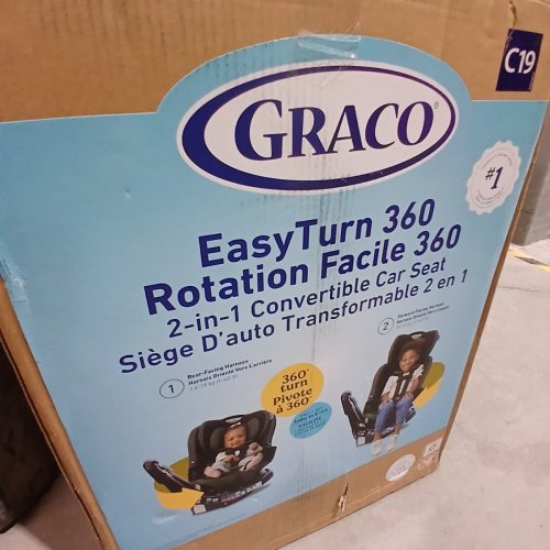 GRACO EASYTURN 360 2-IN-1 CONVERTIBLE CAR SEAT - CYRAN BLACK/GREY (MODEL: 2227897) image 5
