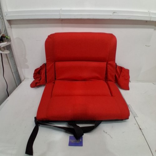 YEYEEYYEE WIDE STADIUM SEATS WITH BACK SUPPORT WITH 6 RECLINING POSITIONS - 22.5" - RED image 2