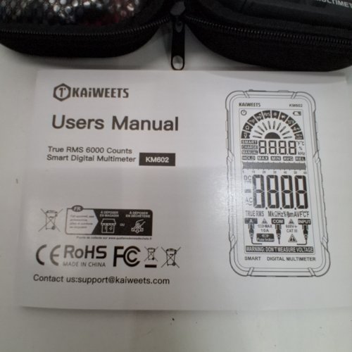 KAIWEETS SMART DIGITAL MULTIMETER - 6000 COUNTS - BLACK (MODEL: KM602) image 3