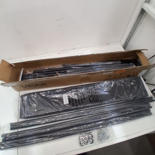 3 -PANELS FABRIC ROOM DIVIDER FOR OFFICE / BEDROOM - 74" X 102" -BLACK (MODEL: PFTSTGSH05) image 2