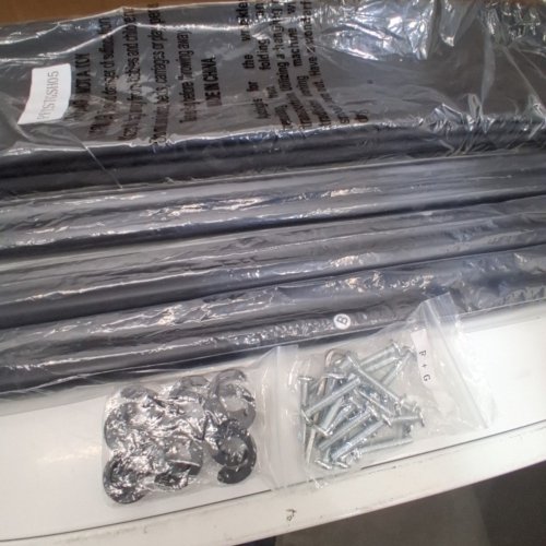 3 -PANELS FABRIC ROOM DIVIDER FOR OFFICE / BEDROOM - 74" X 102" -BLACK (MODEL: PFTSTGSH05) image 3