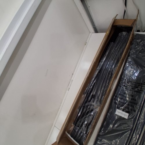3 -PANELS FABRIC ROOM DIVIDER FOR OFFICE / BEDROOM - 74" X 102" -BLACK (MODEL: PFTSTGSH05) image 4