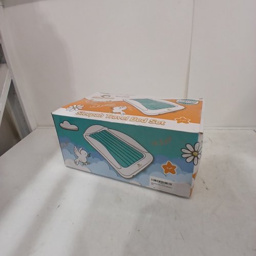 SLEEPAH INFLATABLE TODDLER TRAVEL BED - 61" X 40" X 12" - BLUE/WHITE image 3