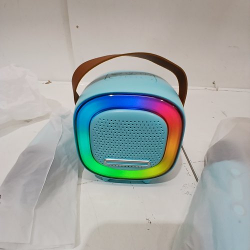 KID'S NOTOKA MINI KARAOKE SPEAKER & MICROPHONE SET - LIGHT BLUE (MODEL: D8) image 2