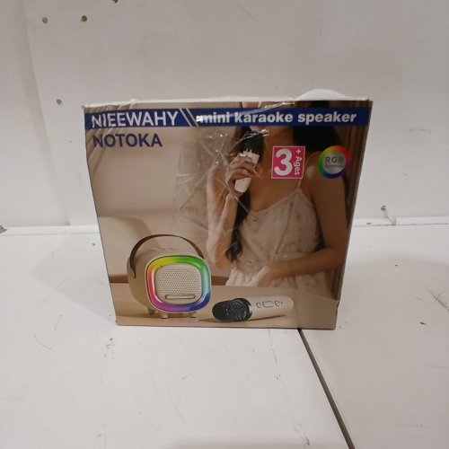 KID'S NOTOKA MINI KARAOKE SPEAKER & MICROPHONE SET - LIGHT BLUE (MODEL: D8) image 4