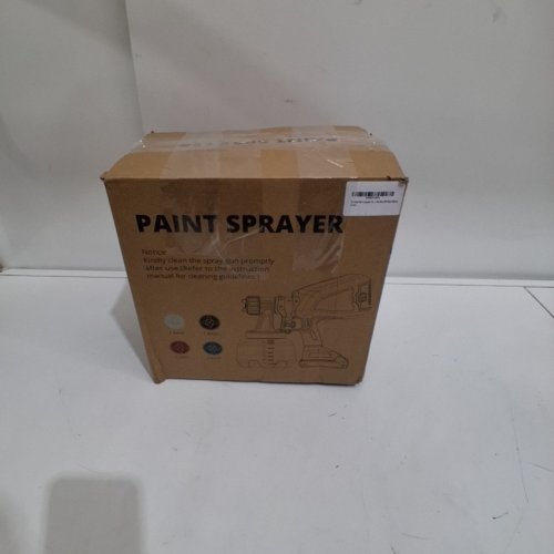 HOYOA CORDLESS PAINT SPRAYER GUN WITH DEWALT 20V BATTERY - 1300ML - YELLOW/BLACK (MODEL: KLB-014) image 7