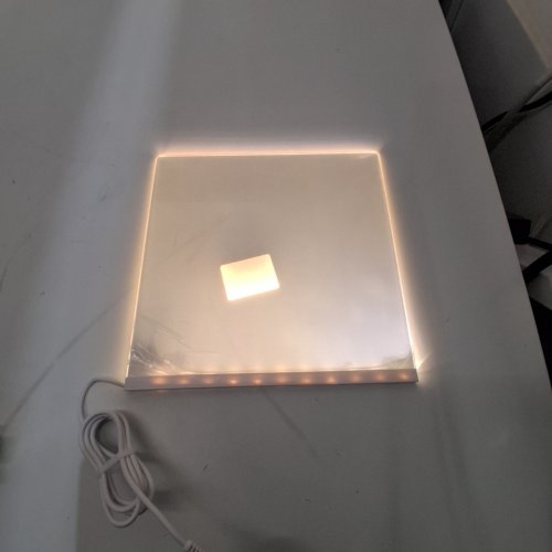 FANRUI LED NOTE BOARD WITH 7 COLOR PENS - 7.9" X 7.9" - WARM WHITE image 2