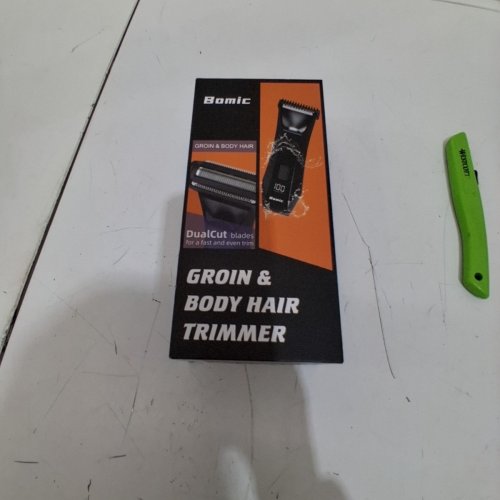 2-IN-1 BOMIC GROIN & BODY HAIR TRIMMER - BLACK (MODEL: 351) image 6