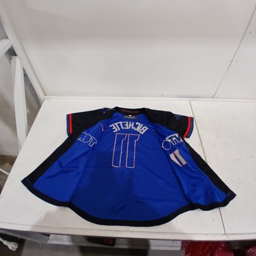 NIKE MLB BASEBALL JERSEY - MEDIUM - BLACK AND BLUE image 4