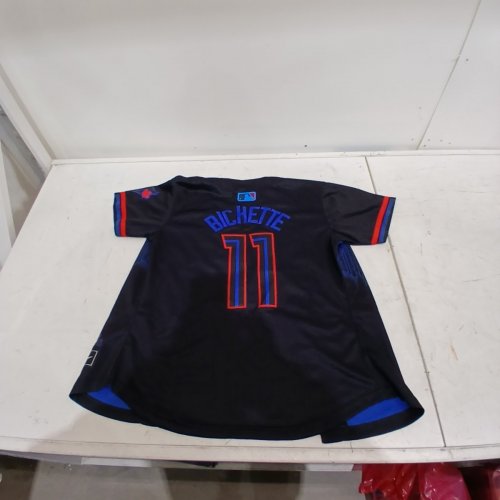 NIKE MLB BASEBALL JERSEY - MEDIUM - BLACK AND BLUE image 5