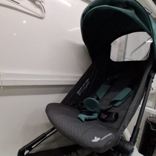 EVENFLO HUMMINGBIRD ULTRA-LIGHTWEIGHT CARBON FIBER STROLLER - 55 WEIGHT CAP - CASLON GREEN/BLACK (MODEL: ST300112523) image 3