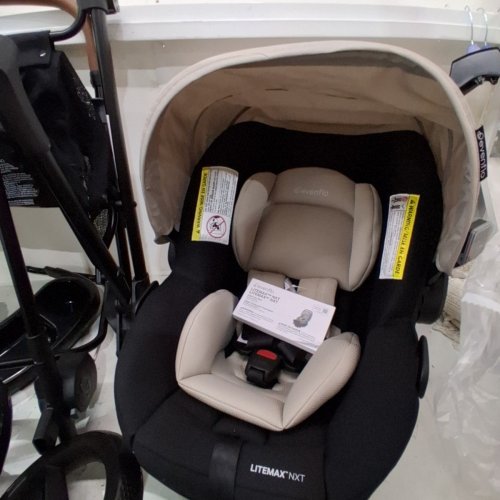 EVENFLO PIVOT NXT TRAVEL SYSTEM WITH LITEMAX NXT INFANT CAR SEAT - 50LBS MAX LATTE BEIGE (MODEL: TS101412572C) image 5