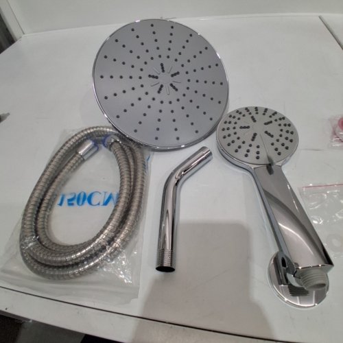 HIGH PRESSURE 3 WAY MULTI SETTING RAINFALL SHOWER HEAD COMBO- CHROME image 3