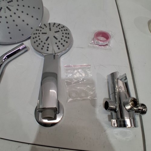 HIGH PRESSURE 3 WAY MULTI SETTING RAINFALL SHOWER HEAD COMBO- CHROME image 4