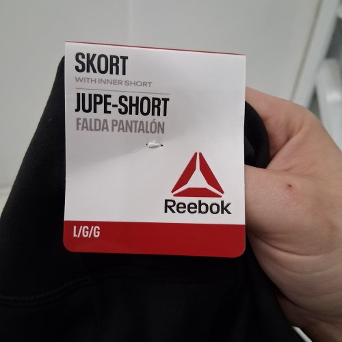 WOMEN'S REEBOK SKORT WITH INNER SHORT - LARGE - BLACK image 3