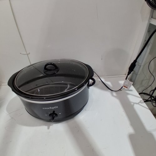 CROCKPOT MANUAL OVAL SLOW COOKER - 8QT - BLACK (MODEL: SCV800) image 2