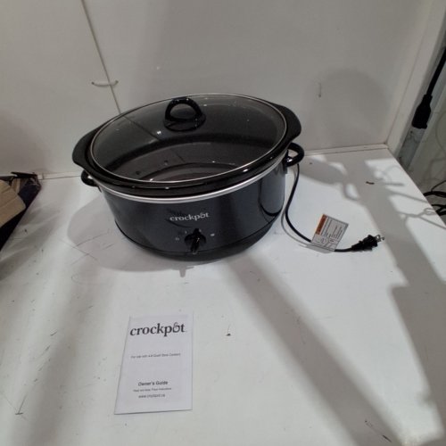 CROCKPOT MANUAL OVAL SLOW COOKER - 8QT - BLACK (MODEL: SCV800) image 3