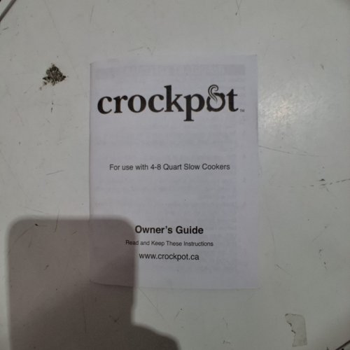 CROCKPOT MANUAL OVAL SLOW COOKER - 8QT - BLACK (MODEL: SCV800) image 6