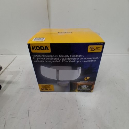 KODA MOTION-ACTIVATED LED SECURITY FLOOD LIGHT - 4800LM - WHITE (MODEL: 1938035/LM030878) image 4