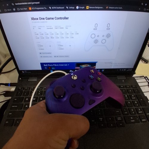 PDP GAMING REMATCH ADVANCED WIRED CONTROLLER - FOR XBOX SERIES X|S, XBOX ONE, PC, CUSTOMIZABLE, APP SUPPORTED - PURPLE FADE image 2