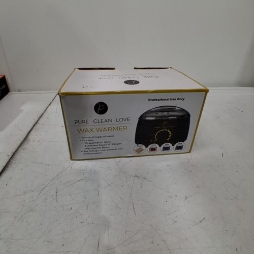 PURE CLEAN LOVE PROFESSIONAL ELECTRIC WAXING KIT WITH 3 FLAVOR HARD WAX BEANS & APPLICATOR STICKS - BLACK image 4