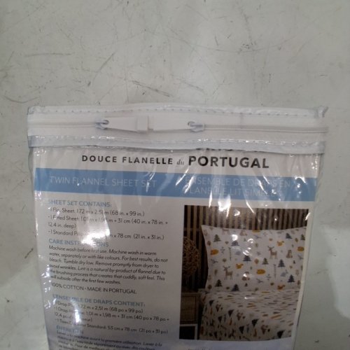 3PC SOFT SHEET SET FROM PORTUGAL - TWIN - WHITE (MODEL: 1526661) image 2