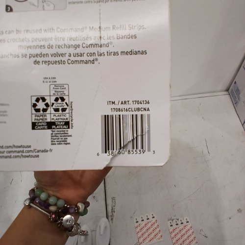 32PC 3M COMMAND UTILITY QUARTZ TERRACE HOOKS - WHITE (MODEL: 1704136) image 2