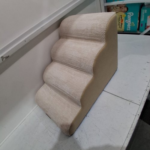 COZY KISS 4-STEP DOG STAIRS FOR SMALL DOGS - 15.7X28.3X19.7 - BEIGE image 3
