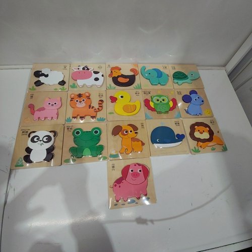 16 ASSORTED ANIMAL PUZZLE BOARDS image 2
