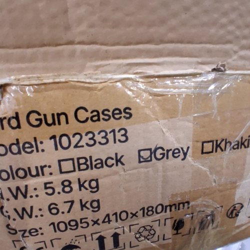 TACTICAL HARD RIFLE CASE WITH PRE-CUT FOAMS - 40" X 13" - GREY - (MODEL: 1023313) image 2
